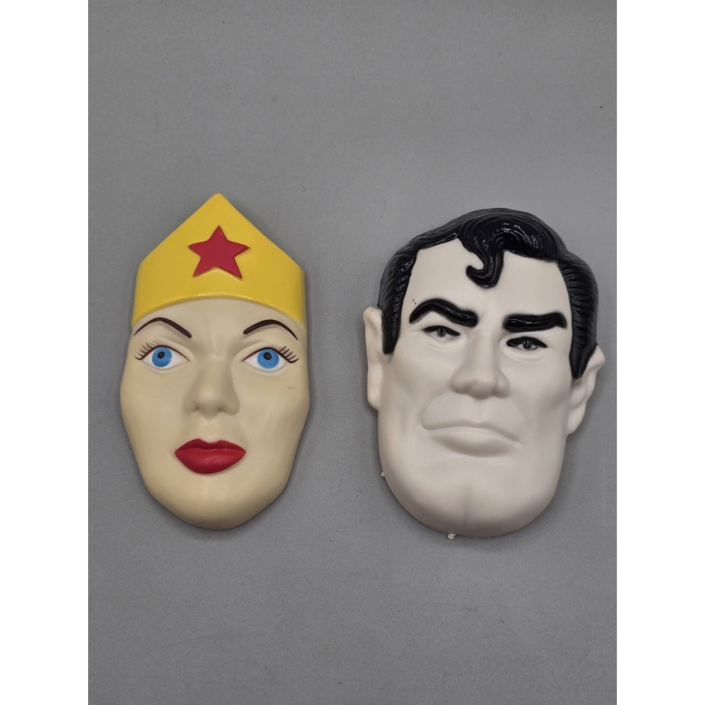 Vintage 1977 Wilton DC Comics Superman & Wonder Woman Cake Toppers